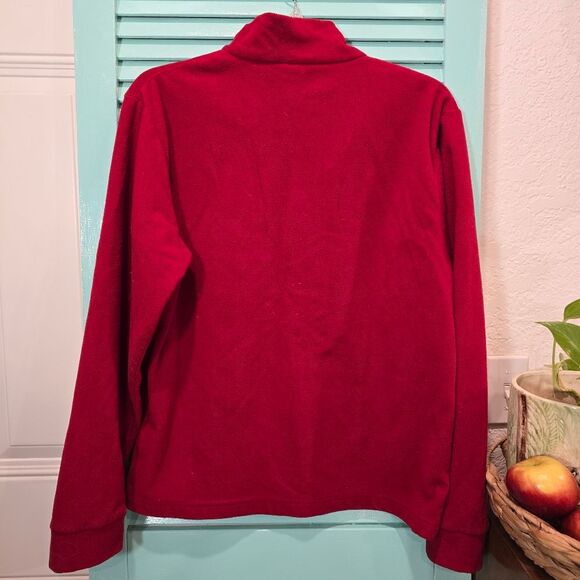Sahalie Red Quarter-Zip Sweatshirt - Picture 2 of 3